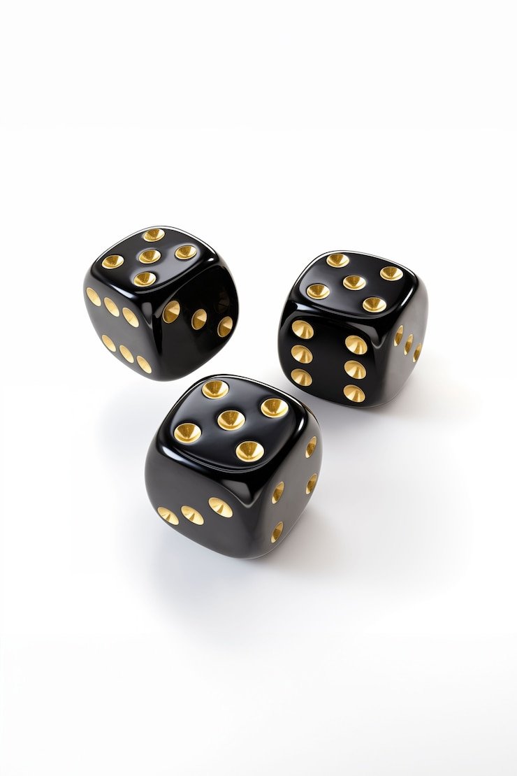 Meja Casino Hold'em dengan kartu dan chip di studio live wak